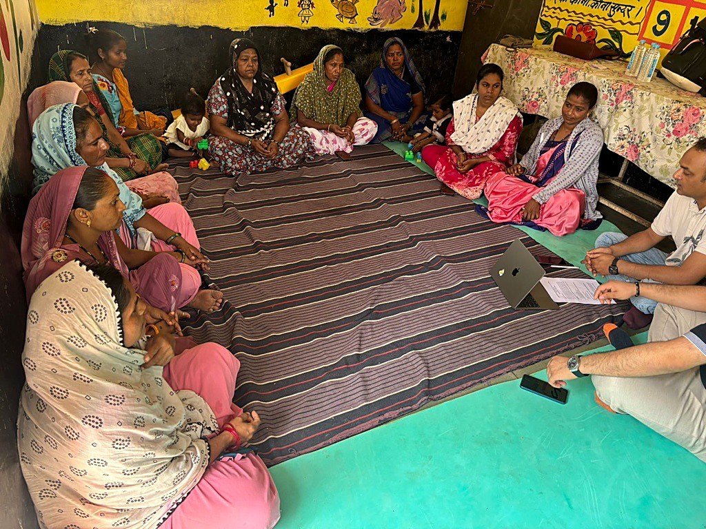 A village self-help-group meeting