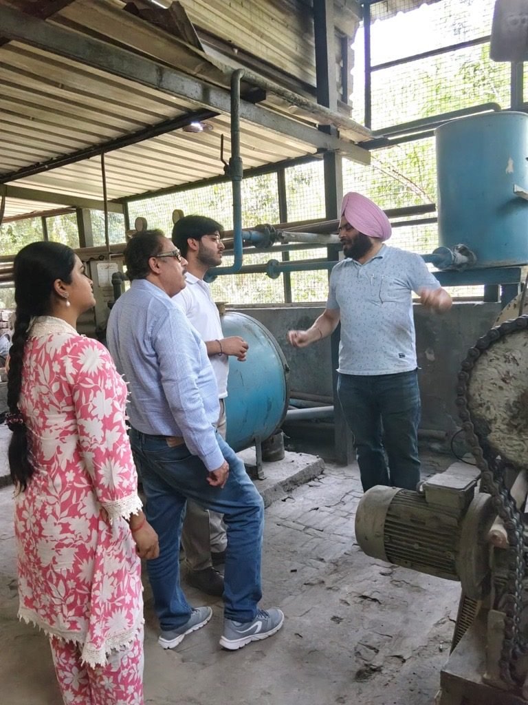 A site visit to the biochar processing unit